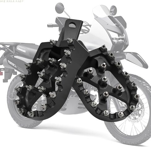 أوتاد قدم لـ KLR650، أوتاد قدم للدراجة الترابية مساند للقدمين بدواسات مساند للدراجة النارية أوتاد قدم للدراجة النارية بتحكم رقمي بالكمبيوتر لـ KLR 650 1987-2018 2021-2024 in Kuwait