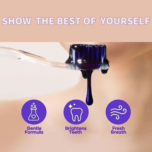 Purple Toothpaste for Teeth Whitening, Purple Toothpaste Whitening, Purple Teeth Whitening, Teeth Whitening Booster, Color Corrector Toothpaste in Kuwait