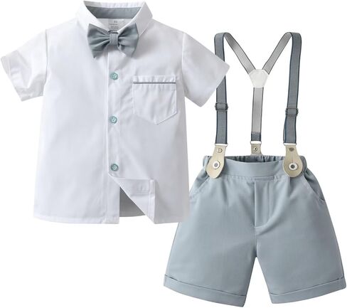 Boy's Summer Gentleman Dress Clothes Shorts Suit, in Saudi Arabia