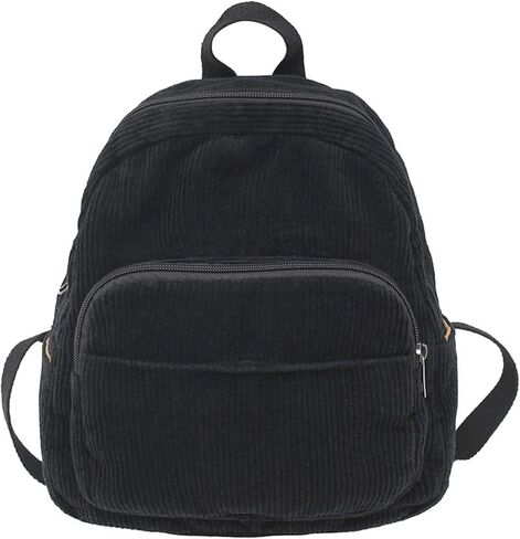 Makukke Small Backpack Purse for Women Corduroy Vintage Backpack Women Mini Backpack Fashion Casual Backpack Aesthetic Purse, Green Backpack in Saudi Arabia