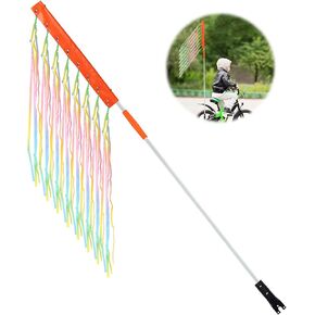 Bike Flag, Adjustable Bicycle Flag with Pole for Safety Reflective Waterproof Warning Flag for Mobility for Tricycle Go Kart Atv (Light Gradient) in Saudi Arabia