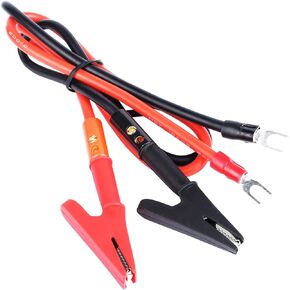 DROK Copper Alligator Clips with Wires USB Male to Female Connector, 13.35 Inches Test Leads with Alligator Clips, Spring Clamps for Testing Circuit 2 x 18 AWG 3-5A in Kuwait