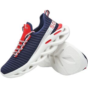SPOSENS Mens Walking Shoes Lightweight Tennis Shoes Men Running Shoes for Man Casual Shoes Slip on Gym Shoes