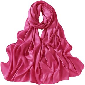 Lina & Lily Women's Silky Satin Scarf Shawl Wrap for Wedding Evening Dress