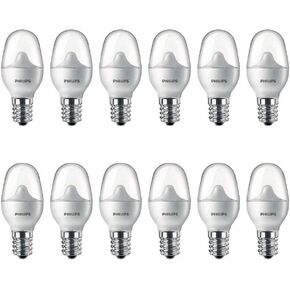 Frosted Flicker-Free C7 Night Light Bulb, Non-Dimmable, EyeComfort Technology, 30 Lumen, Soft White Light (2700K), .05W=7W, E12 Base, (574038) , 2 Count (Pack of 1)