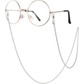 Eyeglasses Chain, Stylish Eyeglass Strap Silver Gold Mask Lanyard Elegant Sunglasses Strap Eyewear Holder for Women