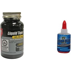 Gardner Bender 07315001126 LTB-400 Liquid Electrical Tape & Refrigeration Technologies RT201B Nylog Gasket/Thread Sealant, 30 ml (1 Pack)
