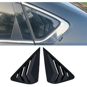 2PCS Rear Side Window Louver Shutter Cover Air Vent/Louvers Scoop Cover Blinds Compatible with Nissan Altima 2013-2018 (Carbon Fiber Look)