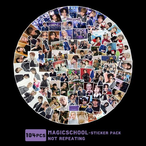 55Pcs StrayKids Photocards set and 103PCS Waterproff Sticker for Lose My Breath Lomo Card Kpop Photocards Gift for Fans Collection Decorations for Water Bottles Scrapbook Laptop (black) in Saudi Arabia