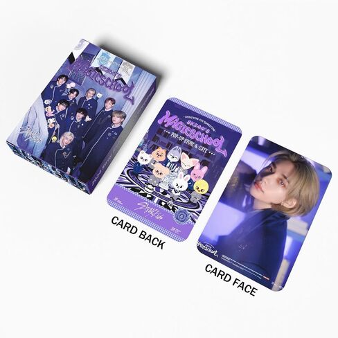 55Pcs StrayKids Photocards set and 103PCS Waterproff Sticker for Lose My Breath Lomo Card Kpop Photocards Gift for Fans Collection Decorations for Water Bottles Scrapbook Laptop (black) in Saudi Arabia