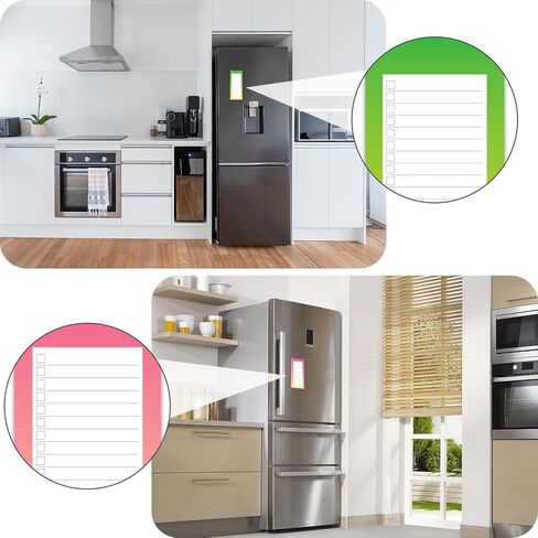 Koogel 6PCS Magnetic Notepads for Refrigerator, Grocery List Magnet Pad for Fridge Shopping List To-Do List Reminders 50 Sheets in Saudi Arabia