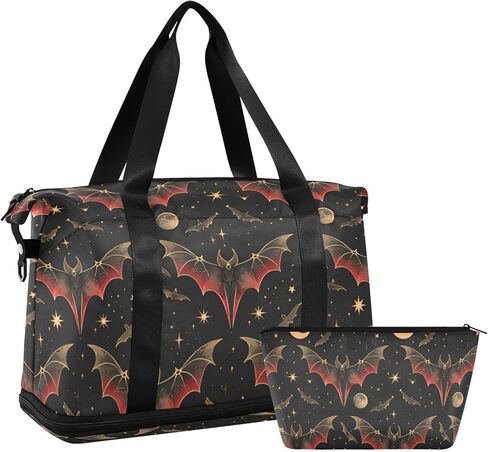 Weekender Bag for Women, Gym Bag Sports Duffle Bag Travel Tote Bag with Toiletry Bag Shoes Compartment in Saudi Arabia
