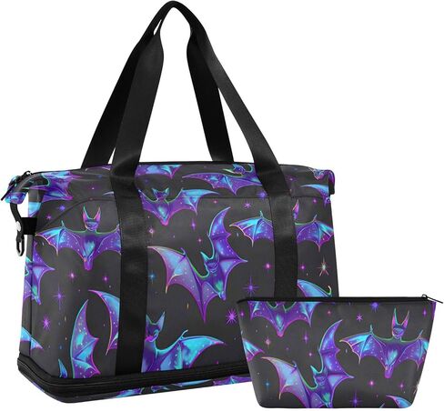 Weekender Bag for Women, Gym Bag Sports Duffle Bag Travel Tote Bag with Toiletry Bag Shoes Compartment in Saudi Arabia