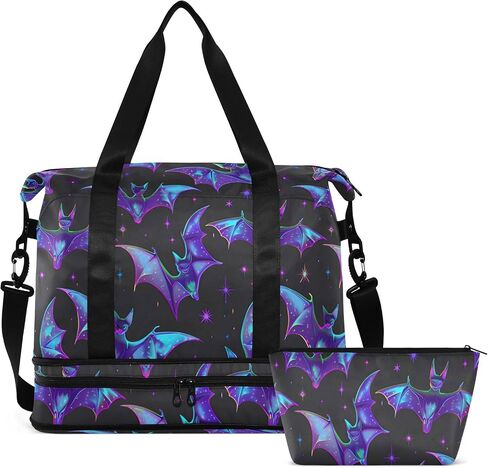 Weekender Bag for Women, Gym Bag Sports Duffle Bag Travel Tote Bag with Toiletry Bag Shoes Compartment in Saudi Arabia