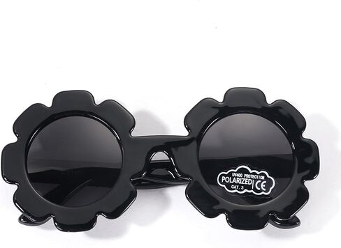 Baby Polarizrd Sunglasses with Strap Flexible Bendable Sun Flower Glasses for Newborn Infant Age 0-24 Months in Kuwait