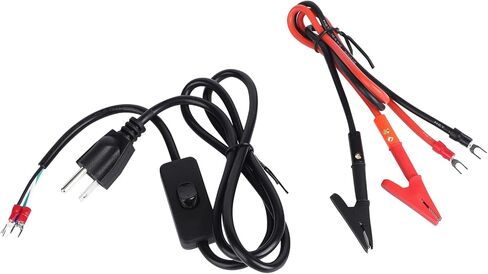 DROK مقاطع التمساح النحاسية مع أسلاك USB ذكر إلى موصل أنثى، 13.35 بوصة يؤدي اختبار مع مقاطع التمساح، المشابك الربيعية لاختبار الدائرة 2 × 18 AWG 3-5A in Kuwait