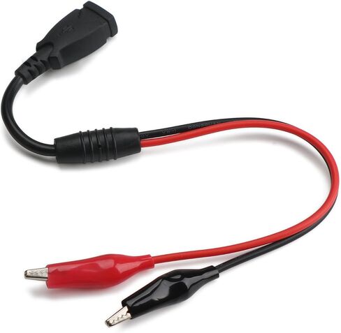 DROK مقاطع التمساح النحاسية مع أسلاك USB ذكر إلى موصل أنثى، 13.35 بوصة يؤدي اختبار مع مقاطع التمساح، المشابك الربيعية لاختبار الدائرة 2 × 18 AWG 3-5A in Kuwait