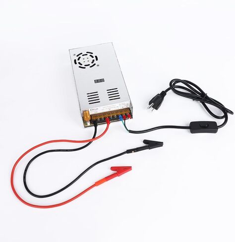 DROK مقاطع التمساح النحاسية مع أسلاك USB ذكر إلى موصل أنثى، 13.35 بوصة يؤدي اختبار مع مقاطع التمساح، المشابك الربيعية لاختبار الدائرة 2 × 18 AWG 3-5A in Kuwait