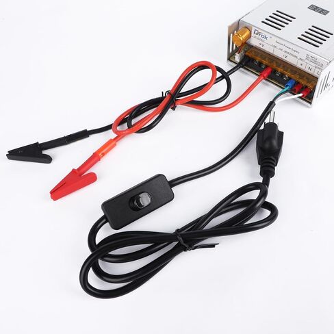 DROK مقاطع التمساح النحاسية مع أسلاك USB ذكر إلى موصل أنثى، 13.35 بوصة يؤدي اختبار مع مقاطع التمساح، المشابك الربيعية لاختبار الدائرة 2 × 18 AWG 3-5A in Kuwait