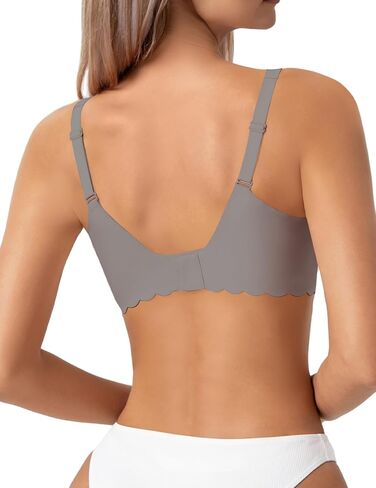 Wireless Bras for Women Push Up Full Coverage Seamless No Underwire Support Lift Bra Comfort Smoothing Wavy Bralette in Saudi Arabia