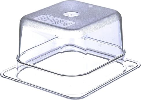 Carlisle FoodService Products Plastic Food Pan 1/6 Size 4 Inches Deep Clear in Saudi Arabia