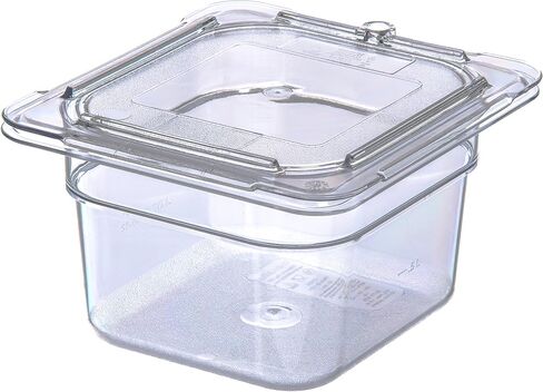 Carlisle FoodService Products Plastic Food Pan 1/6 Size 4 Inches Deep Clear in Saudi Arabia