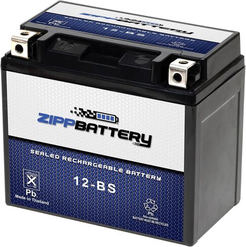 Chrome Pro 12-BS iGel Maintenance Free Replacement Battery with Digital Display for ATV, Motorcycle, Scooter, and UTV: 12 Volts, 1.2 Amps, 10.5Ah, Nut and Bolt (T3) Terminal in Saudi Arabia