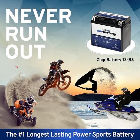 Chrome Pro 12-BS iGel Maintenance Free Replacement Battery with Digital Display for ATV, Motorcycle, Scooter, and UTV: 12 Volts, 1.2 Amps, 10.5Ah, Nut and Bolt (T3) Terminal in Saudi Arabia