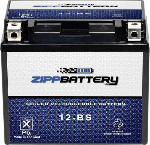 Chrome Pro 12-BS iGel Maintenance Free Replacement Battery with Digital Display for ATV, Motorcycle, Scooter, and UTV: 12 Volts, 1.2 Amps, 10.5Ah, Nut and Bolt (T3) Terminal in Saudi Arabia