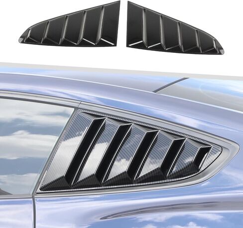 Rear Window Louvers Cover Exterior Trim Compatible with Ford Mustang 2015-2023 (Black) in Saudi Arabia