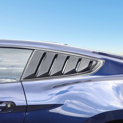 Rear Window Louvers Cover Exterior Trim Compatible with Ford Mustang 2015-2023 (Black) in Saudi Arabia