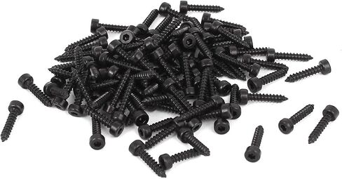 uxcell 2mm x 10mm Threaded Carbon Steel Hex Head Self Tapping Screws 100pcs in Saudi Arabia
