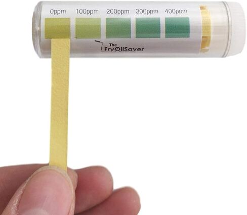 Restaurant Sanitizer Test Kit Combo, 2x Vials of 100 Strips Each, QR5 Quat Sanitizer Test Strips 0-200ppm & Chlorine Test Strips 0-400ppm for Food Service, Bar & Restaurants Supplies by FryOilSaver Co in Saudi Arabia