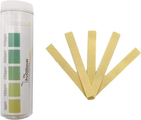 Restaurant Sanitizer Test Kit Combo, 2x Vials of 100 Strips Each, QR5 Quat Sanitizer Test Strips 0-200ppm & Chlorine Test Strips 0-400ppm for Food Service, Bar & Restaurants Supplies by FryOilSaver Co in Saudi Arabia