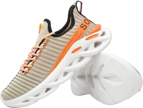 SPOSENS Mens Walking Shoes Lightweight Tennis Shoes Men Running Shoes for Man Casual Shoes Slip on Gym Shoes in Saudi Arabia