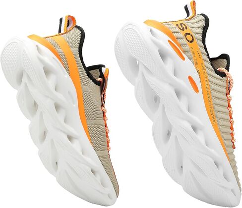 SPOSENS Mens Walking Shoes Lightweight Tennis Shoes Men Running Shoes for Man Casual Shoes Slip on Gym Shoes in Saudi Arabia