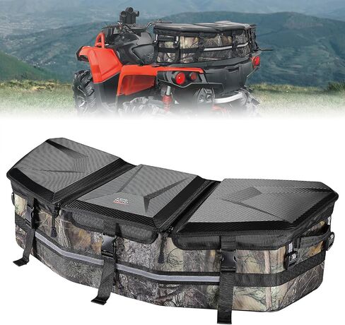 KEMIMOTO ATV Cargo Bag, ATV Bed Box 50L Front Bag Rear Rack Toolbox Trunk Cooler Bag Compatible with Can-am X3 Outlander Renegade 500 800 570 850 650 1000 MAX 500, Replace OEM #715002923 (Black) in Saudi Arabia