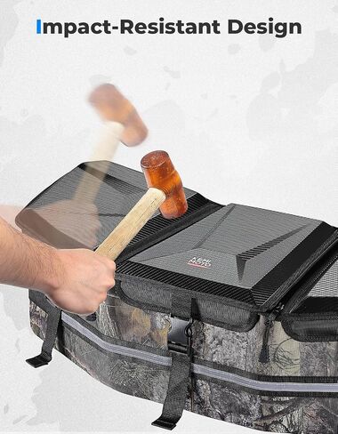 KEMIMOTO ATV Cargo Bag, ATV Bed Box 50L Front Bag Rear Rack Toolbox Trunk Cooler Bag Compatible with Can-am X3 Outlander Renegade 500 800 570 850 650 1000 MAX 500, Replace OEM #715002923 (Black) in Saudi Arabia
