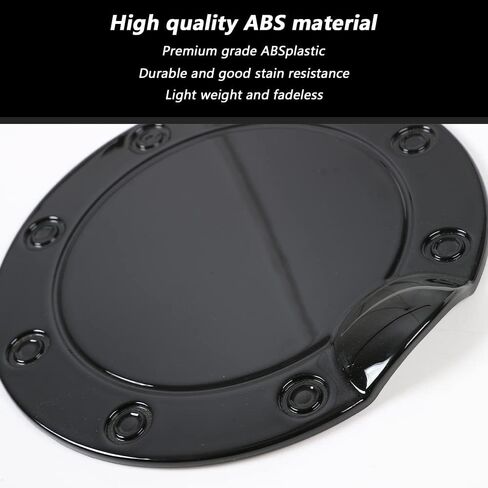 Linskip Fuel Tank Cap Cover Compatible with Ford F150 2015 2016 2017 2018 2019 2020, Sporty Style Gas Door Cover, Exterior Accessories(Black B) in Saudi Arabia