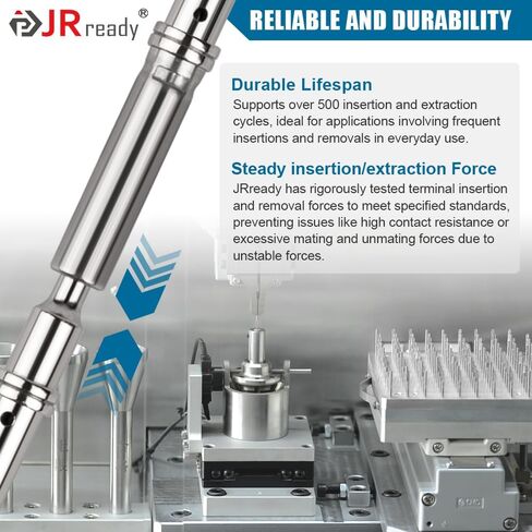JRready Deutsch موصل دبابيس ومآخذ اتصالات صلبة حجم 20 - ST6282 20 زوج دبابيس ذكر 0460-202-20141/ دبابيس أنثى 0462-201-20141، محطات موصل DTM حجم السلك 20-22AWG in Saudi Arabia