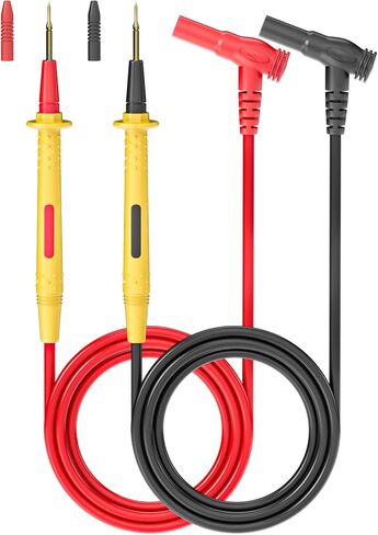 Goupchn Multimeter Test Leads Kit with Push On Alligator Clips Stackable Banana Plug to Test Hook Cable Set for Electrical Testing 1000V 10A in Saudi Arabia