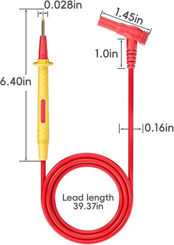 Goupchn Multimeter Test Leads Kit with Push On Alligator Clips Stackable Banana Plug to Test Hook Cable Set for Electrical Testing 1000V 10A in Saudi Arabia