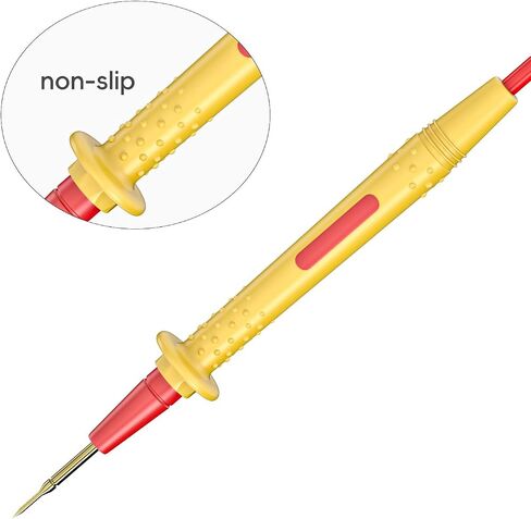 Goupchn Multimeter Test Leads Kit with Push On Alligator Clips Stackable Banana Plug to Test Hook Cable Set for Electrical Testing 1000V 10A in Saudi Arabia