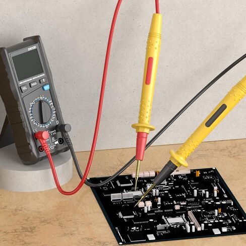 Goupchn Multimeter Test Leads Kit with Push On Alligator Clips Stackable Banana Plug to Test Hook Cable Set for Electrical Testing 1000V 10A in Saudi Arabia