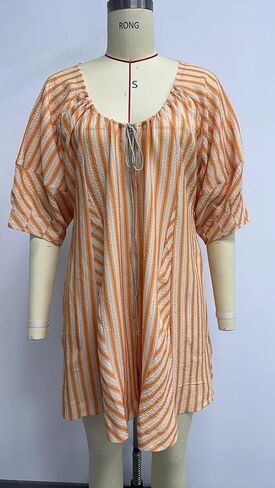 Pdxnyxx Y2k Shorts Romper Tie Front Casual Maternity V Neck Vacation Cute Puff Sleeve Summer Tshirt Rompers in Saudi Arabia