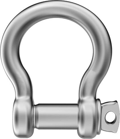 2 Pcs 4/7 Inch 304 Stainless Steel D Ring Shackles 14 mm Screw Pin Anchor Shackle for Traction Steel Wire, 14 mm in Saudi Arabia