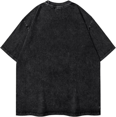 Mens Vintage Oversized T Shirts Short Sleeve Shirt for Men Tee Shirt Tops in Saudi Arabia
