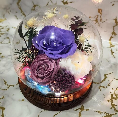 Gifts with roses for Mother's Day, Rose in a glass dome, Gifts for women Moms Her grandmother, Birthday, Valentine's Day for all The holidays of life for lovely women (Red), MG104 in Saudi Arabia