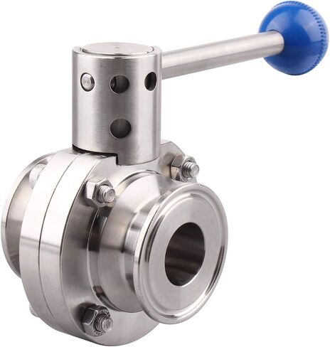 DERNORD Sanitary Butterfly Valve with Pull Handle Stainless Steel 304 Tri Clamp Clover (1 Inch) in Kuwait