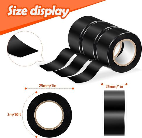 Amylove 6 Roll 1in(W) x10ft(L) Waterproof Self Fusing Silicone Tape Pipe Repair Insulation Rubber Tape for Leaks for Sealing Heavy Duty Hose Leak, Wrapping Electrical Wire, Tool Fixing in Saudi Arabia